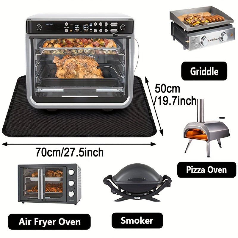 Image of Heat Resistant Mats For Countertop And Grill Table, Fireproof Grill Mats For Outdoor Grill Table Mat, Portable Charcoal And Gas Gril