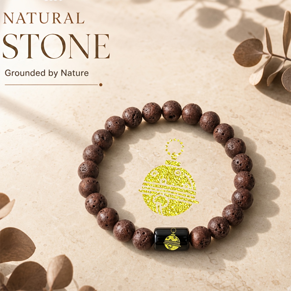 Women's Natural Stone Beaded Bracelet, Minimalist Design
