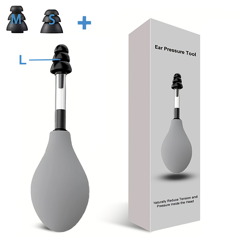 1 Device Xunhaoo Portable Ear Pressure Tool with 3 Sizes Soft Earplugs Suitable for Migraine, Tension Headache & Tinnitus - Travel-Friendly Earplug Massager Device - Image 11