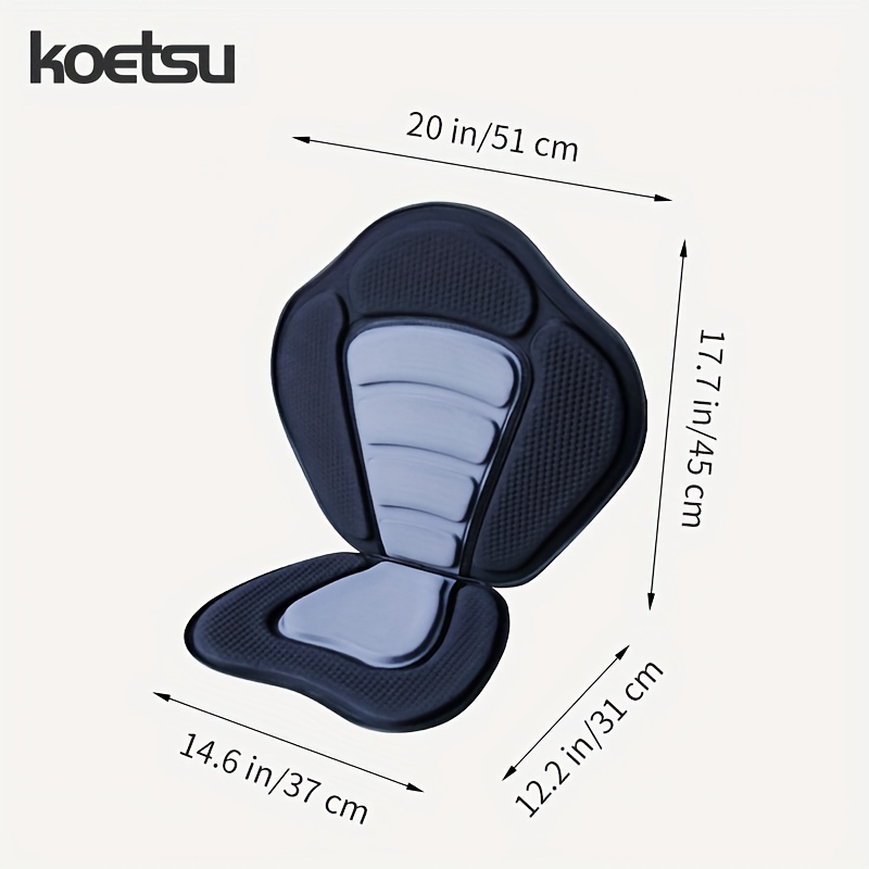 KOETSU Portable Canoe Seat with High Back Support