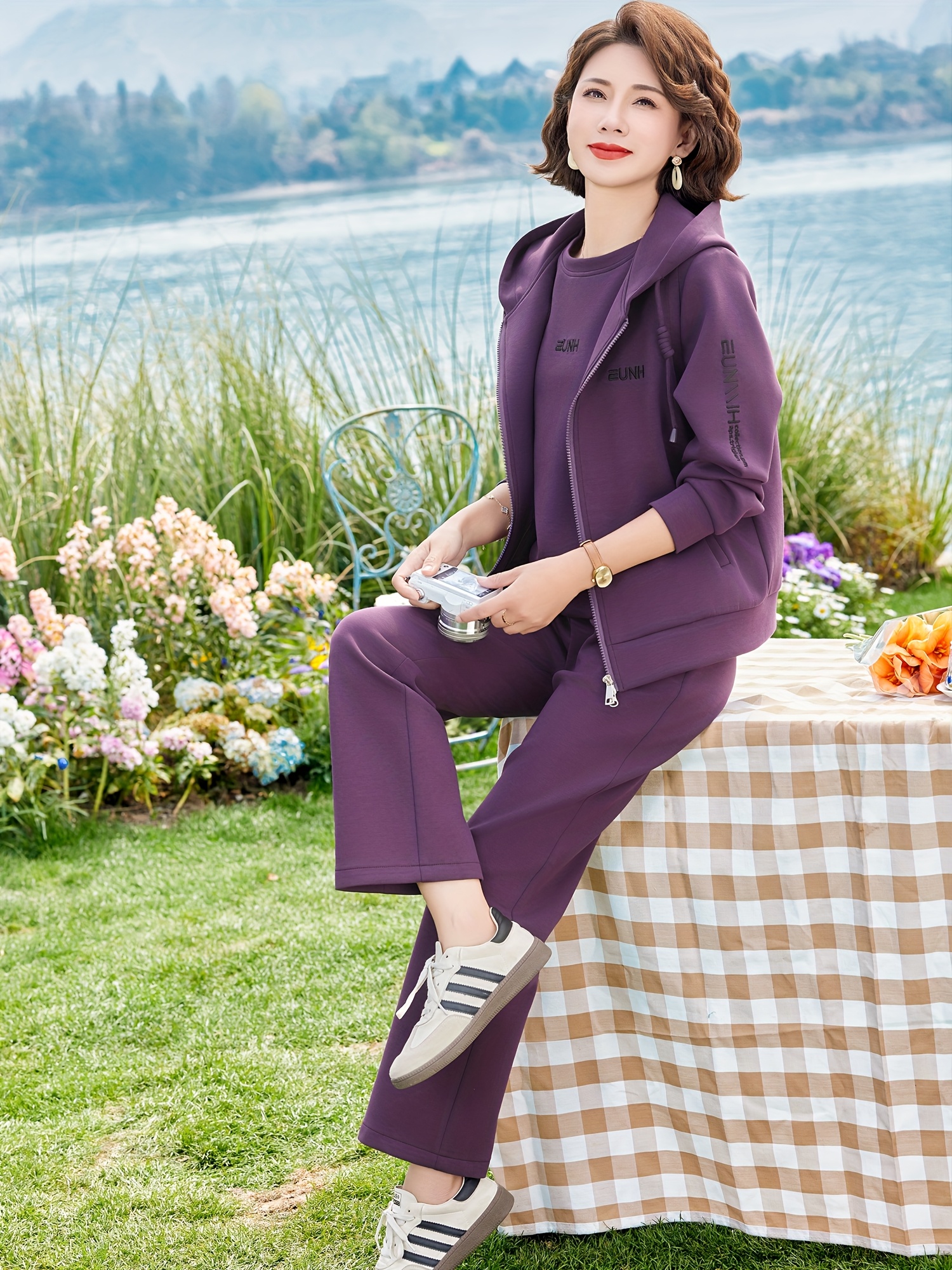 snow evening 3pcs womens winter warm full suit set elegant Temu