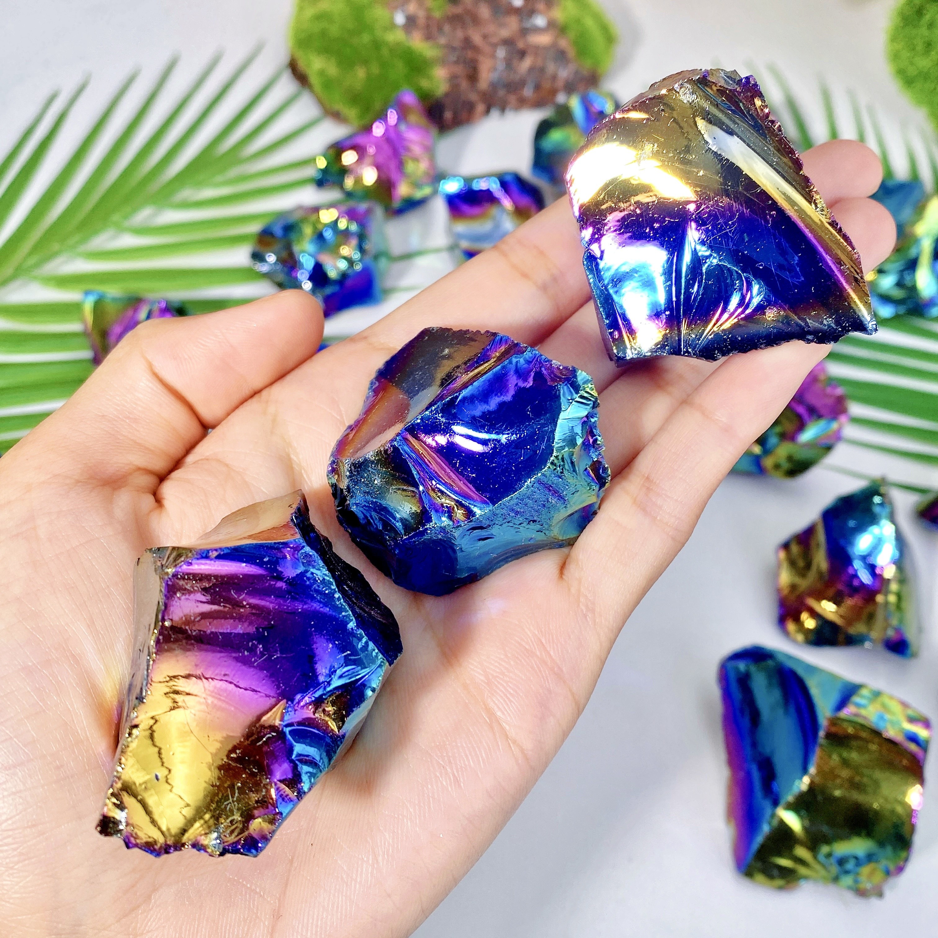 iridescent stone sold on Temu Canada