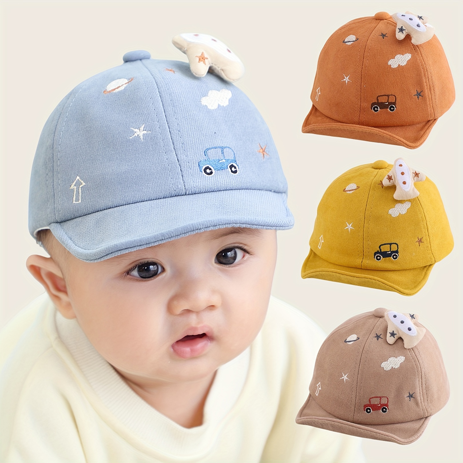 

1pc Thin Spring And Autumn Cute Sunshade Hat, Boys And Girls Sunscreen Duck Tongue Cap, Suitable For Daily Travel, Outdoor Party Gathering