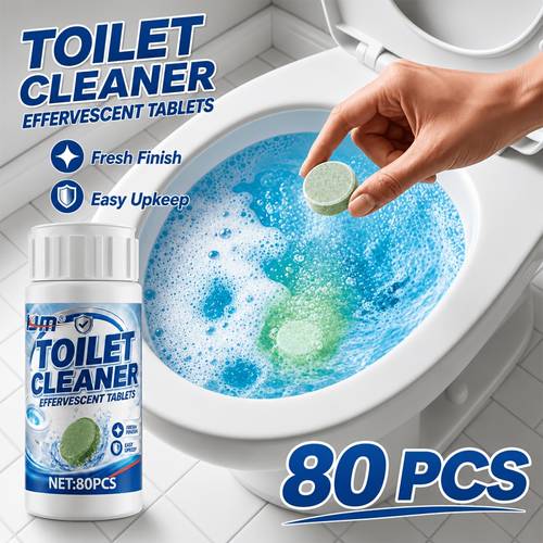 item picture 80pcs toilet cleaner effervescent tablets instantly urine scale and black limescale remove yellow stains restore brightness and get rid of bad odors work for toilet bowls and toilet tanks for daily