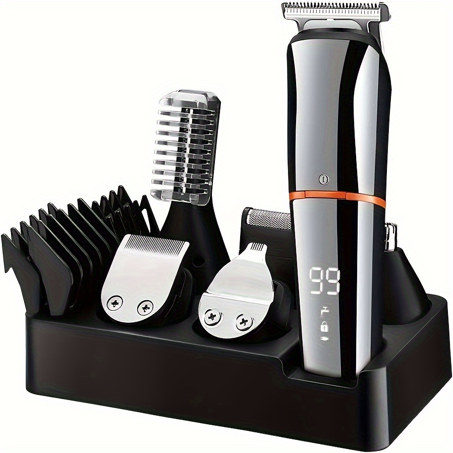 Men's Beard Trimmer Body Beard Nose Hair Trimmer Precision Trimmer 6 In 1 Usb Charging, Father's Day Gift