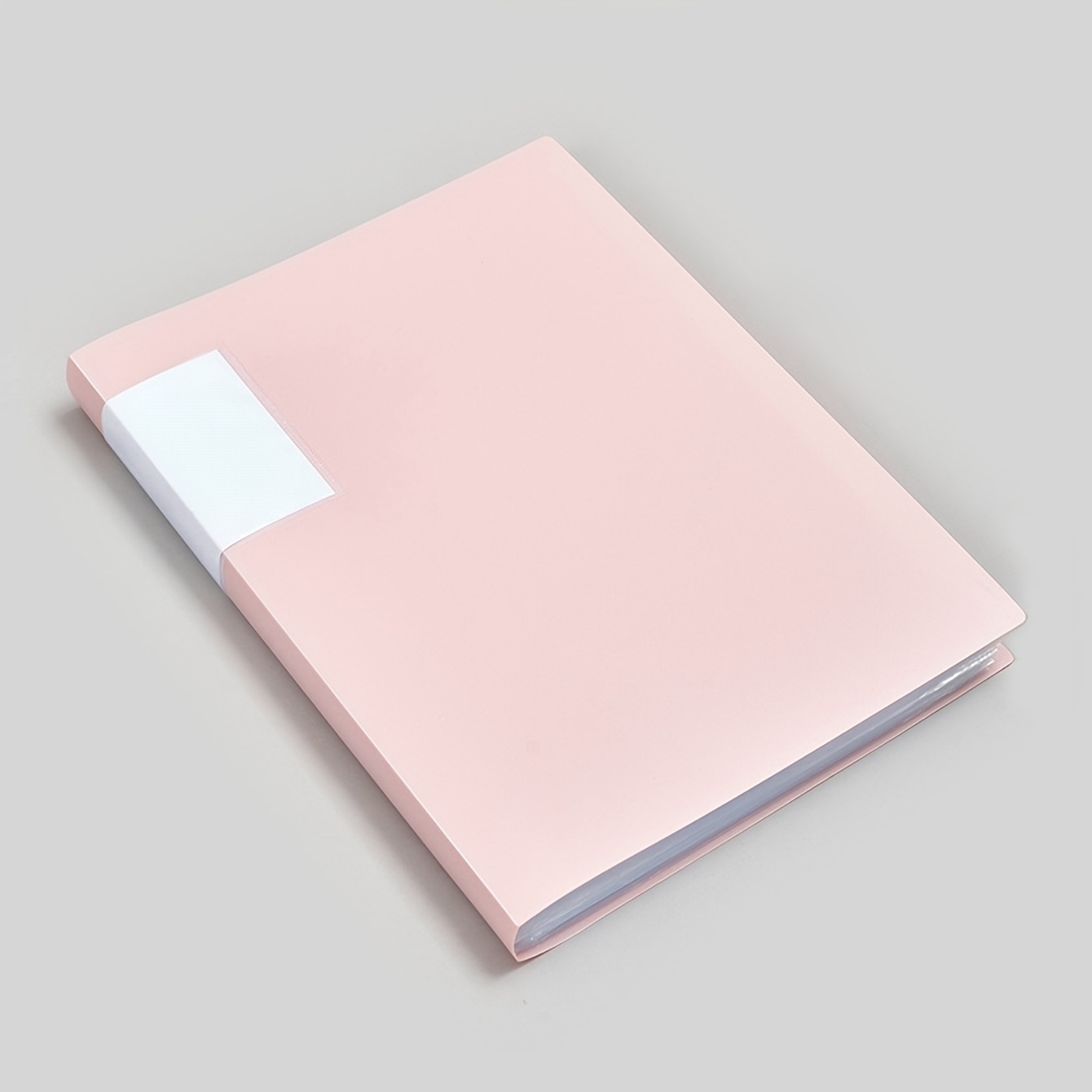 TEMU A4 Binder Folder Morandi Color Insert Folder Transparent Clear Special Storage Book Archive Paper Collection Book