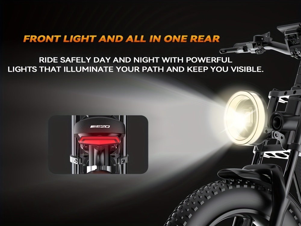 electric dirt bike for adults 60  speed commuter ebike with 20  battery 93   range motorcycle all terrain fat tires full suspension smart display usb port storage bag hydraulic brakes perfect gift for christmas new year Product details 6