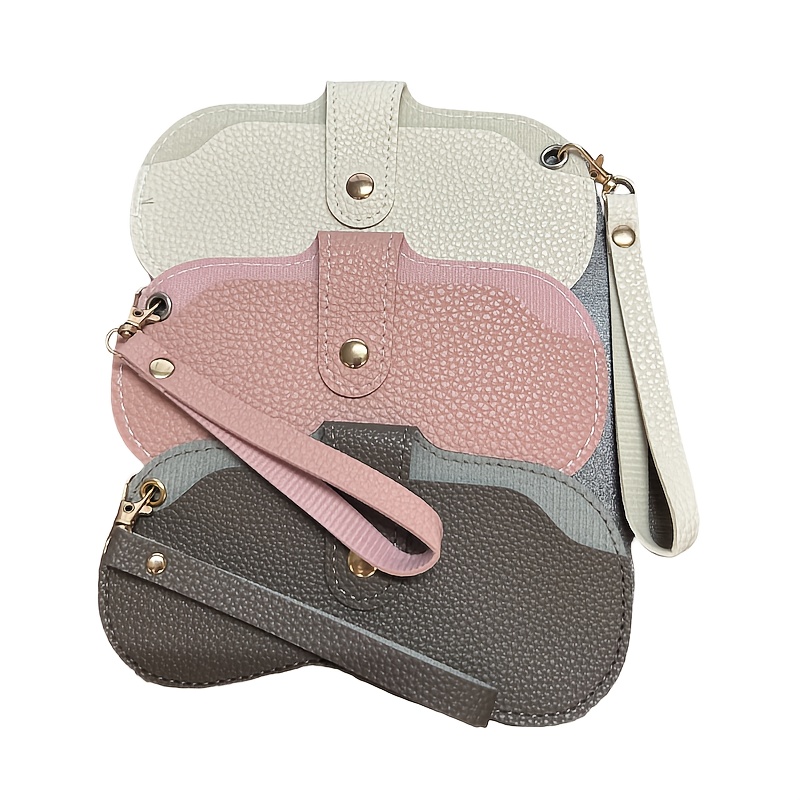 Image of 3pcs Storage Gadget Set! Hanging Glasses Case And Clip-on 2-in-1 | Scratch-resistant And Wear-resistant Ultra-portable Car/bag Storage, /date Essential Fashion Storage Item!