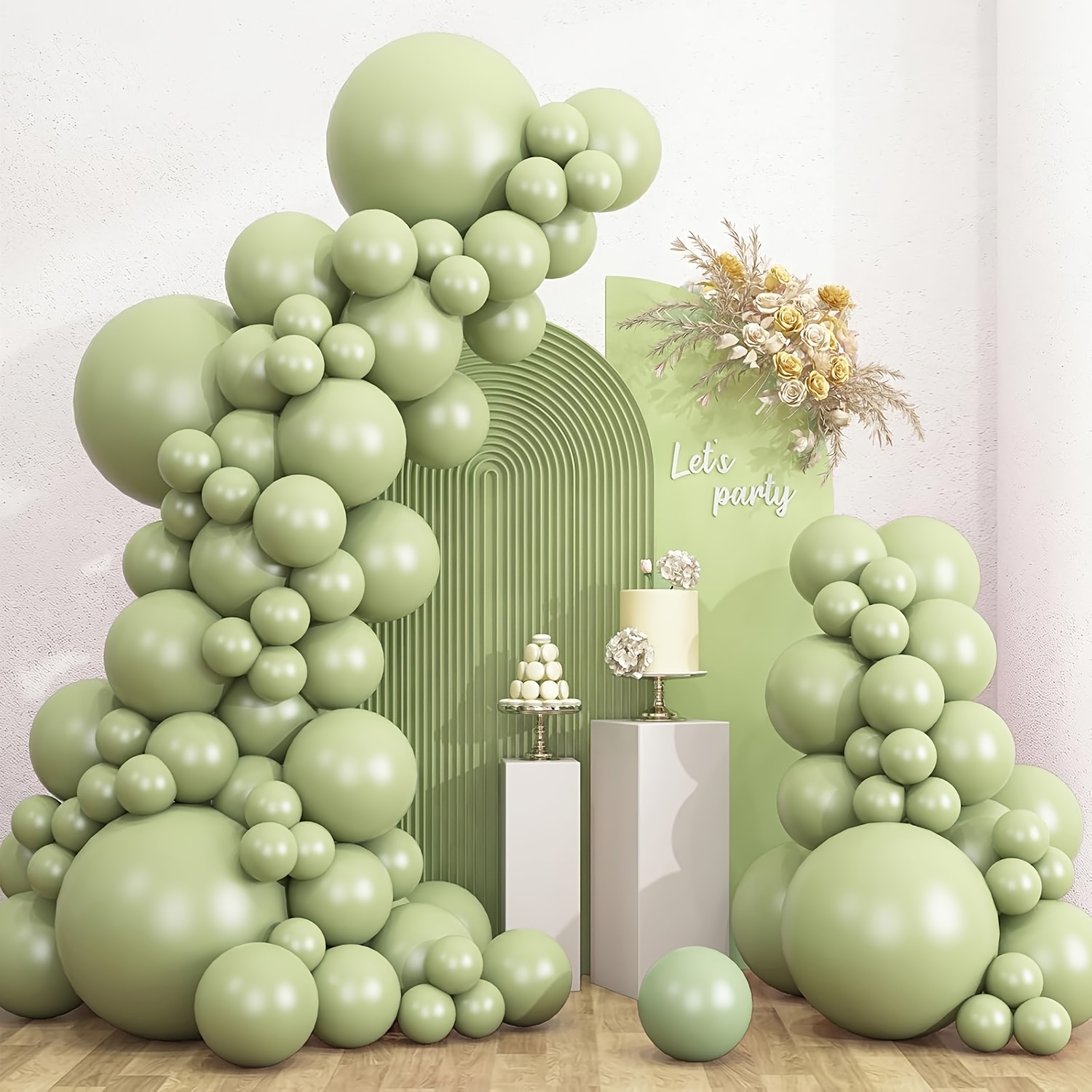 TEMU Kit da 104 palloncini polveroso di diverse misure 18 12 10 5 pollici, confezione di palloncini in lattice stile boho per ad per decorazioni di