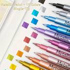 12 double sided acrylic painter waterproof for handmade works non messy art on metal and fabric large capacity dual tip design sketch markers top markers powerful art markers markers for painting