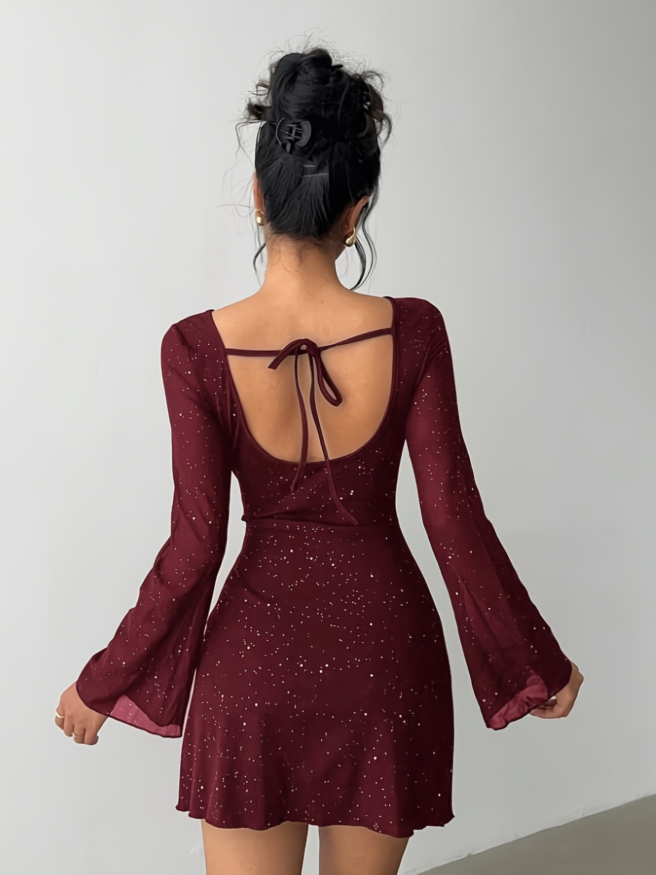 mesh dress with strings Alya Mesh Dress (Black)