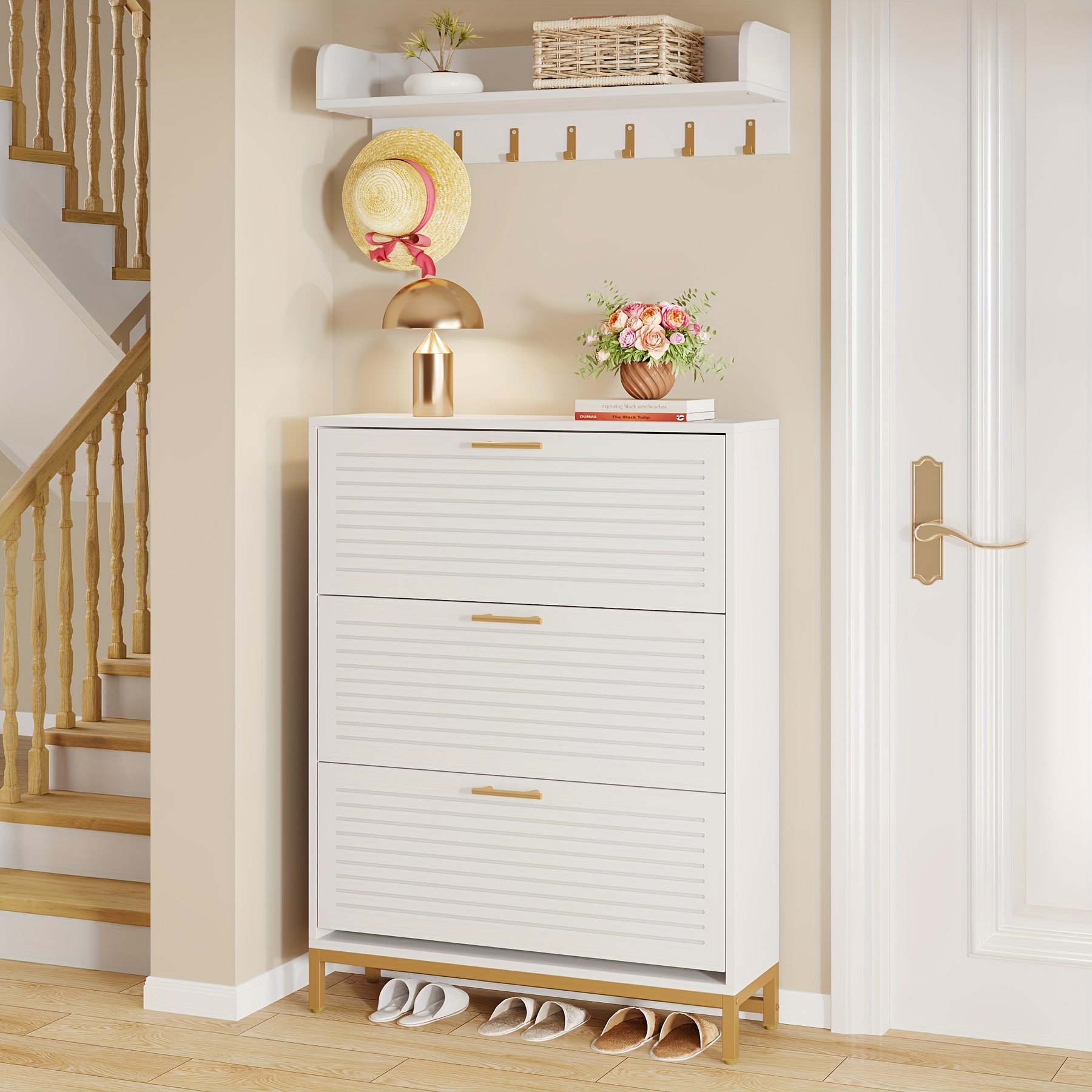 modern wall mounted shoe storage cabinet integrated coat Temu