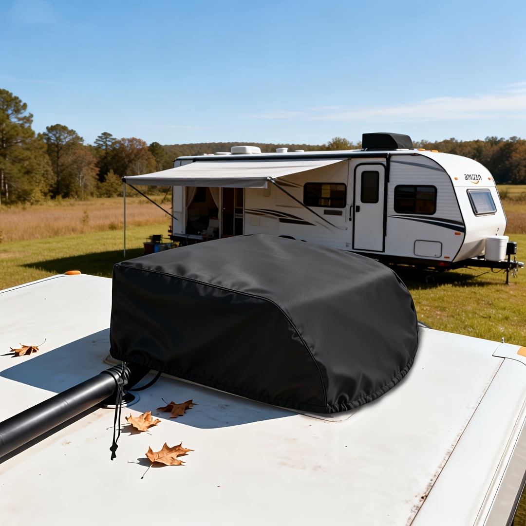 TEMU Housse de protection pour climatiseur de camping-car en toile, housse de toit pour climatiseur de remorque de voyage, accessoire de protection