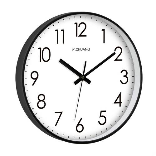 minimalist silent wall clock large numbers easy to read quartz movement for living room bedroom kitchen office 8 10 inch