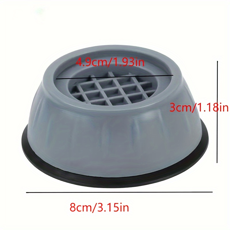 4pcs set anti vibration pads washer dryer pedestals noise dampening protects laundry room floor anti vibration pads for washing machine laundry accessories details 3