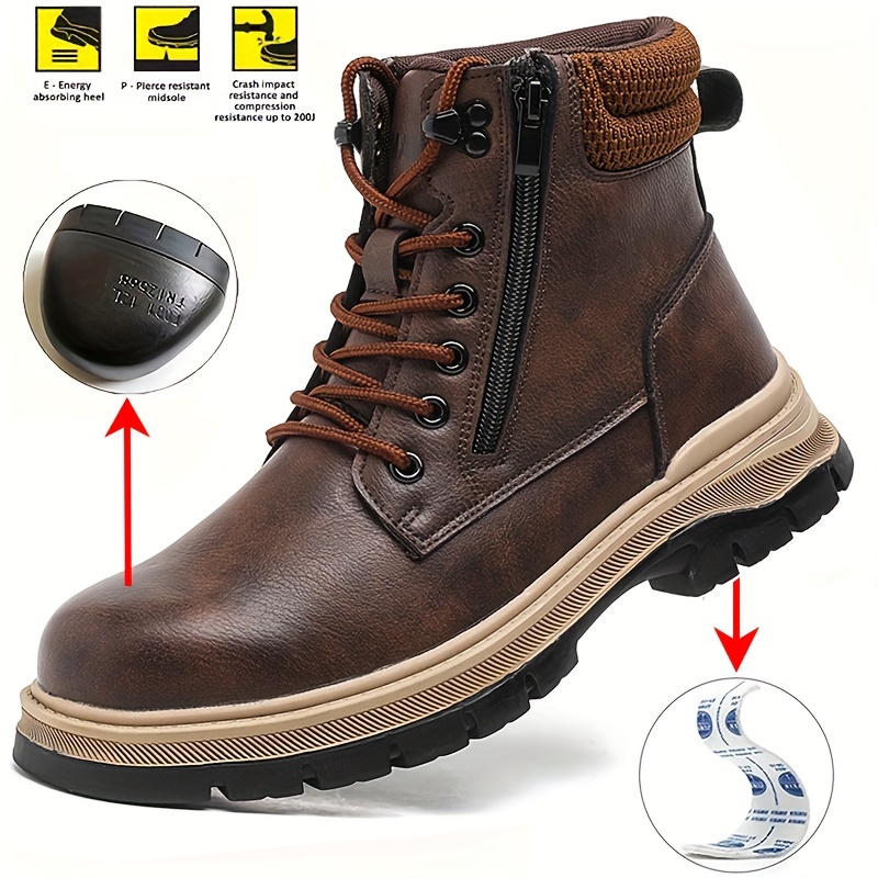 mens steel toe work boots Mauritius