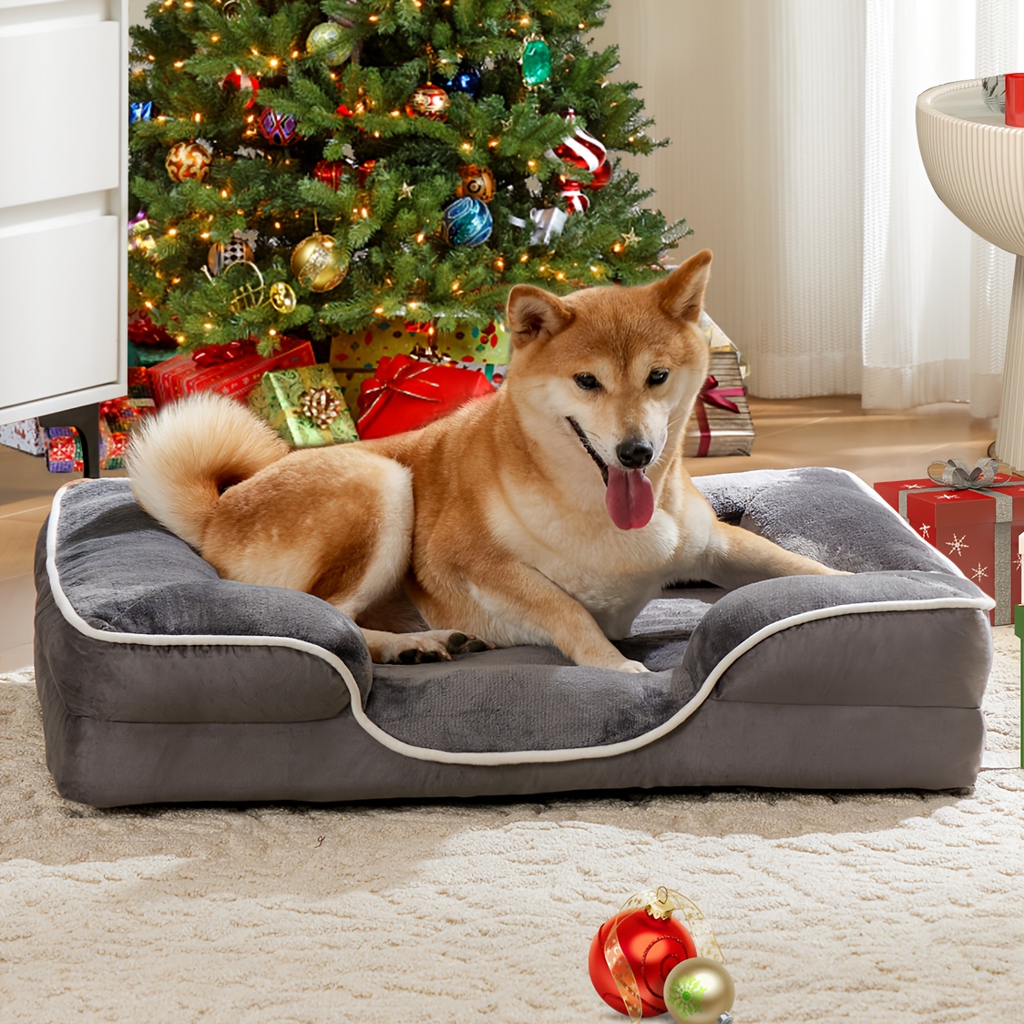 

Deluxe Orthopedic Dog Bed In 4 Sizes For Small To Large Dogs - Large Washable Sofa Bed With Supportive Foam, Detachable And Washable Cover, Waterproof Lining, And Non-slip Bottom