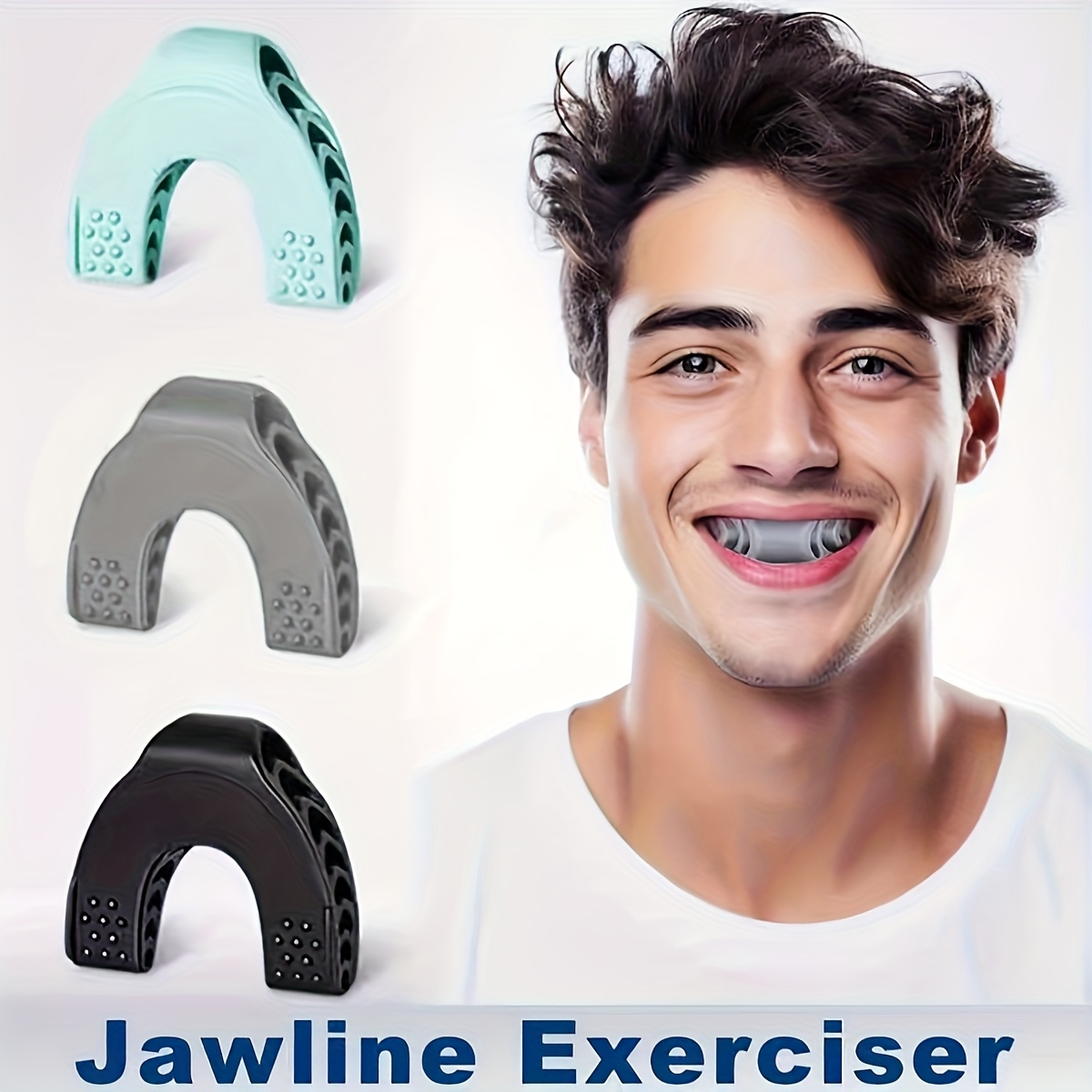 1pc Jaw Trainer with C-Shaped Masseter - Exerciser for Men and Women, Activates and Tones Facial Muscles, Jaw Movement and Facial Exerciser