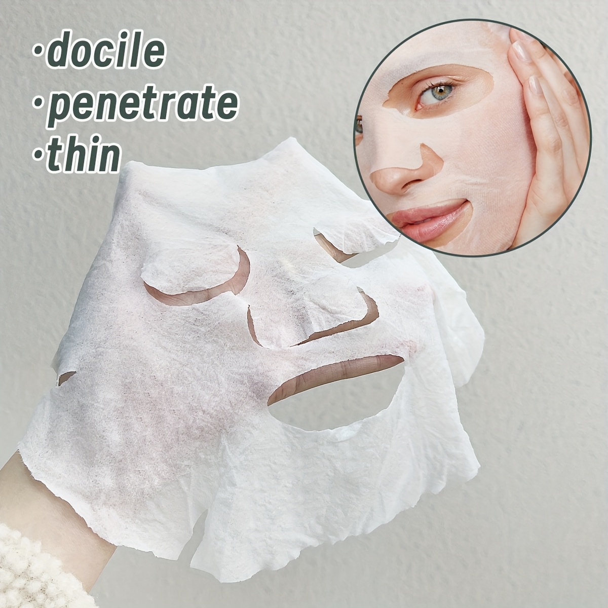 20 Stück Komprimierte Gesichtsmasken – Selbstaktivierend, Aus Vlies, Für DIY-Pflege