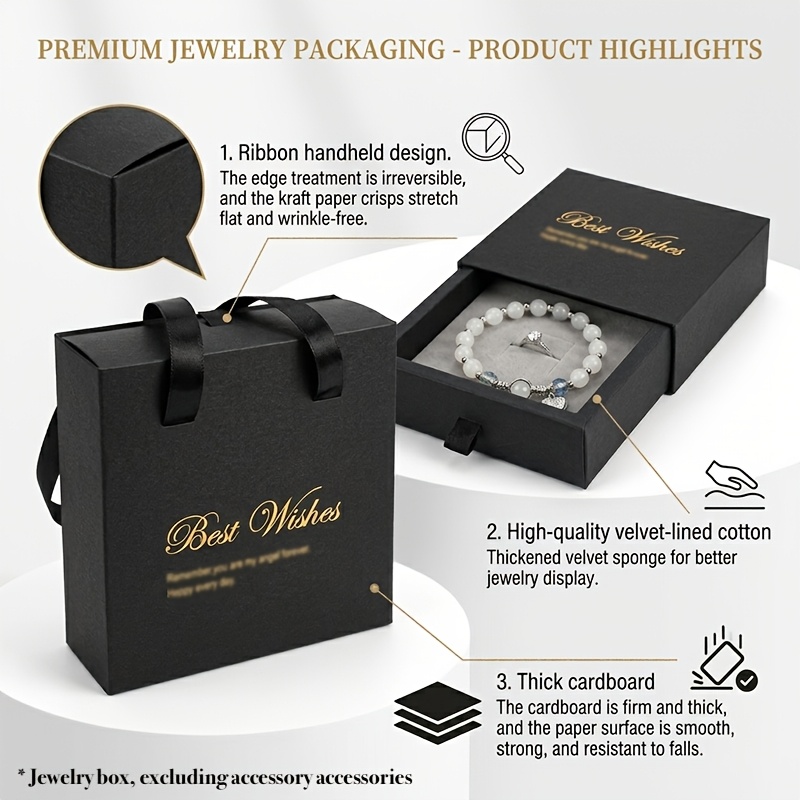 9pcs Portable Jewelry Storage Boxes with Handle, Travel Organizer