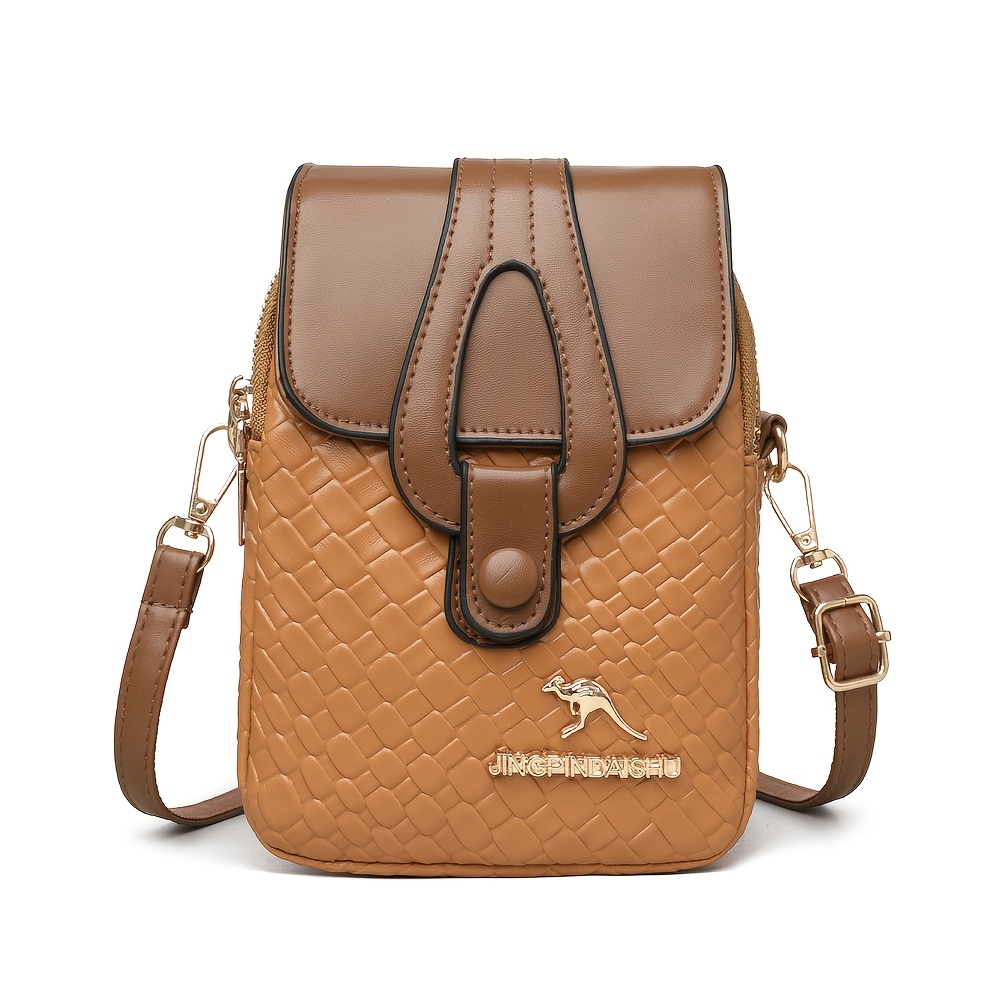 Image of Fashionable Women'-shoulder Crossbody Bag - A Unique And Stylish Color-matching Small Bag For The . New Model - Knitted And Lightweight - Perfect For Holding Phone And Wallet