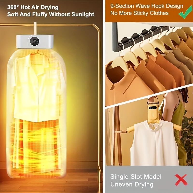 Tragbarer Wäschetrockner - Automatisch Mit Timer Bis 240min