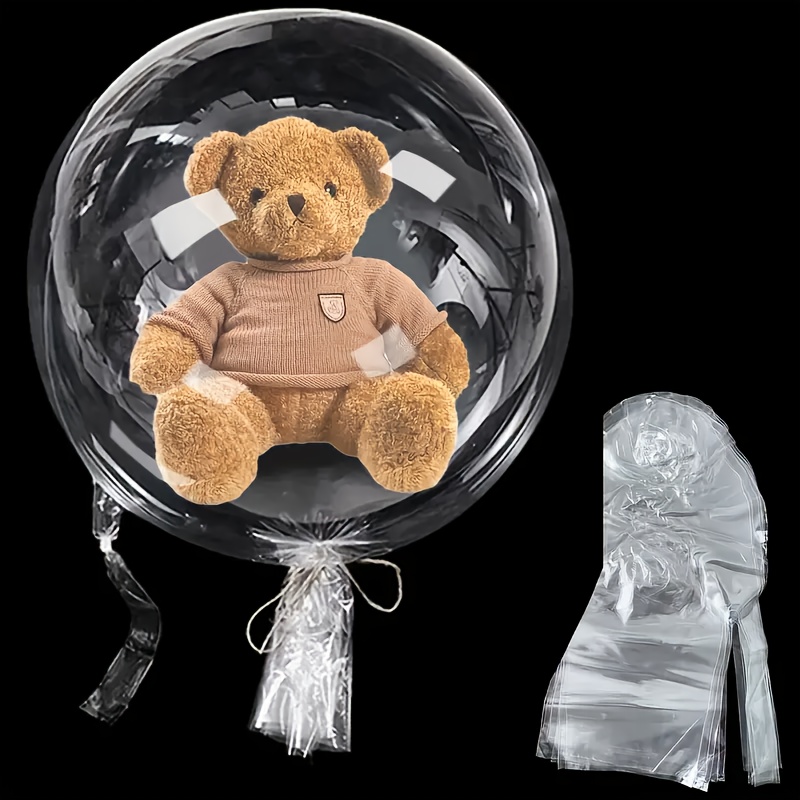 

7-Pack de ballons géants transparents de 30 pouces - Ballons Bobo à large ouverture pré-étirés, faciles à - Idéal pour la Saint-Valentin, le baptême, et les fêtes d'anniversaire