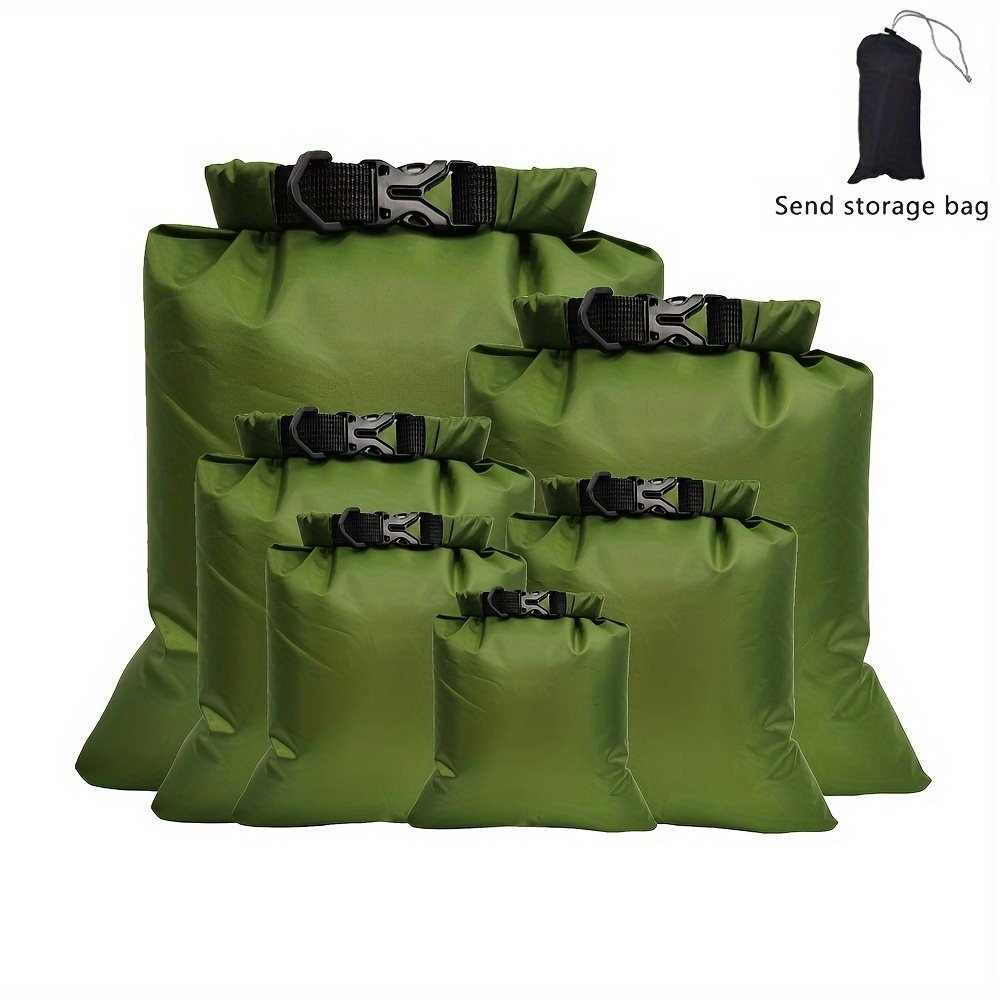 

6pcs Different Sizes Waterproof Dry Bag Set, Lightweight Large Capacity Dry Bags, 8l/5l/3.5l/3l/2.5l/1.5l Organizer, Storage Bags For Outdoor Hiking, Camping, Fishing, Cycling