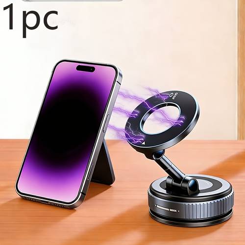 A 360° Adjustable Magnetic Phone Holder, Suitable for Use on Car Dashboards, Compatible with Iphone 16/15/14/12 Series, Portable Foldable Car Phone Stand