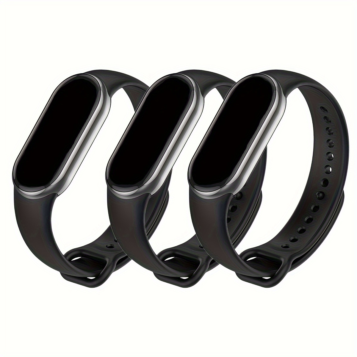 

3pcs/pack Strap For Xiaomi Band 8 Silicone Bracelet For Mi Band