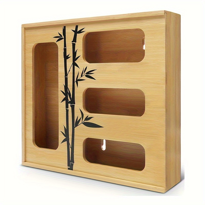 1pc Accesorios Rack 6 En 1 Organizador Bolsas Bambú Cierre - Temu Chile