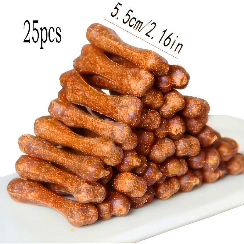 TEMU 25-pack Dog Chew Sticks, Suitable For Small To Medium And , Teeth-cleaning Chew Toys