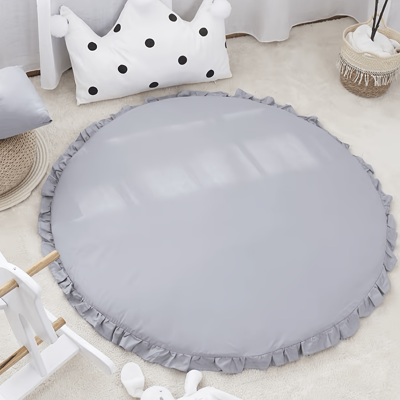 A Baby Crawling Mat, Seat Cushion, Children's Room Accessory, Decorative Mat, Wild Placemats, Playpen Rest Mat, Removable, Hand Washable, Foldable, And Portable