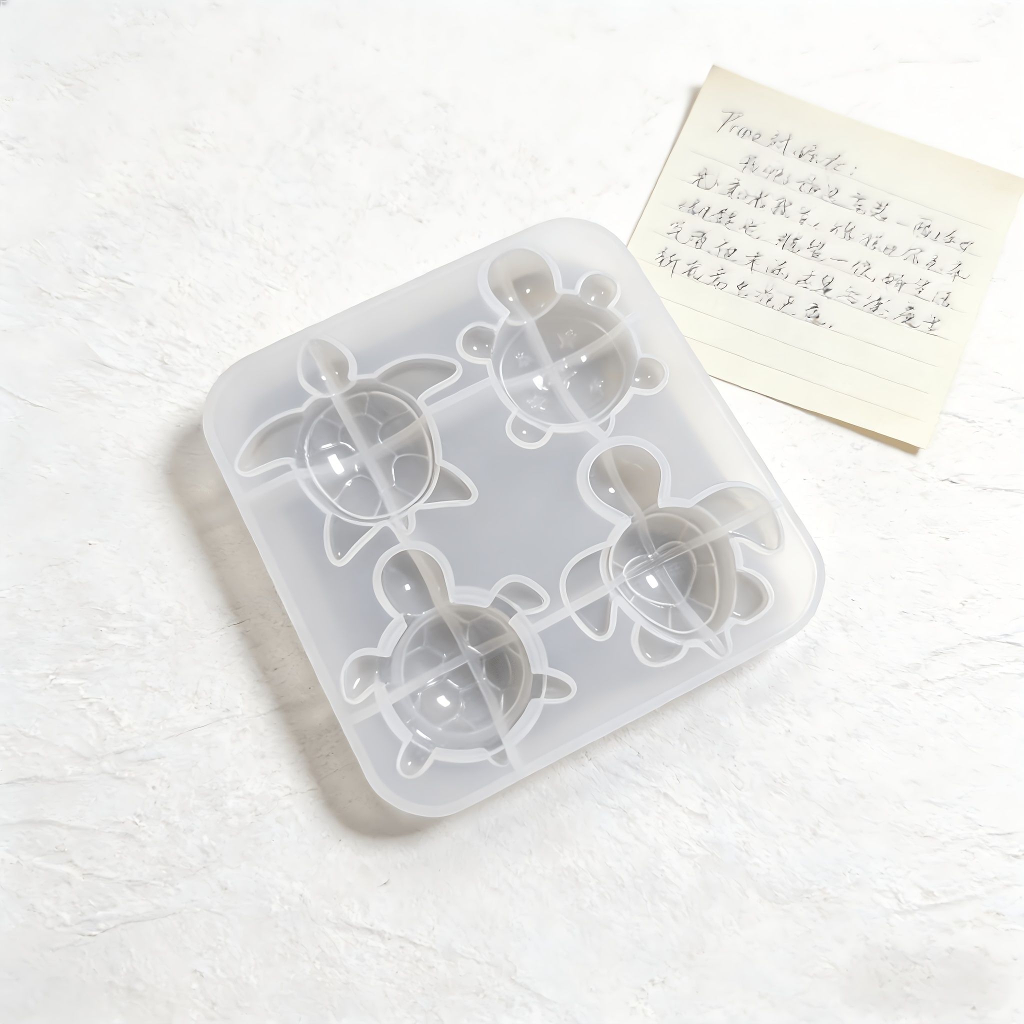 1pc 4- Turtle Ornament Silicone Mold, Plaster/epoxy Resin Turtle Mold, Resin Turtle Series, Sea Turtle Keychain, Backpack Charm, Pendant Accessory, Resin Silicone Molds