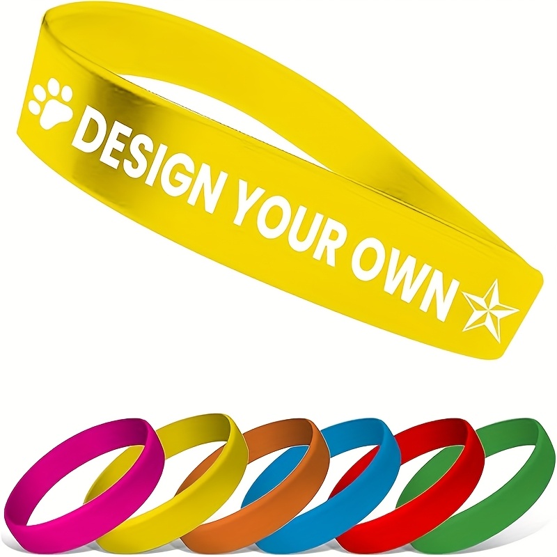 99pcs Custom Silicone Wristbands for Events and Promotions