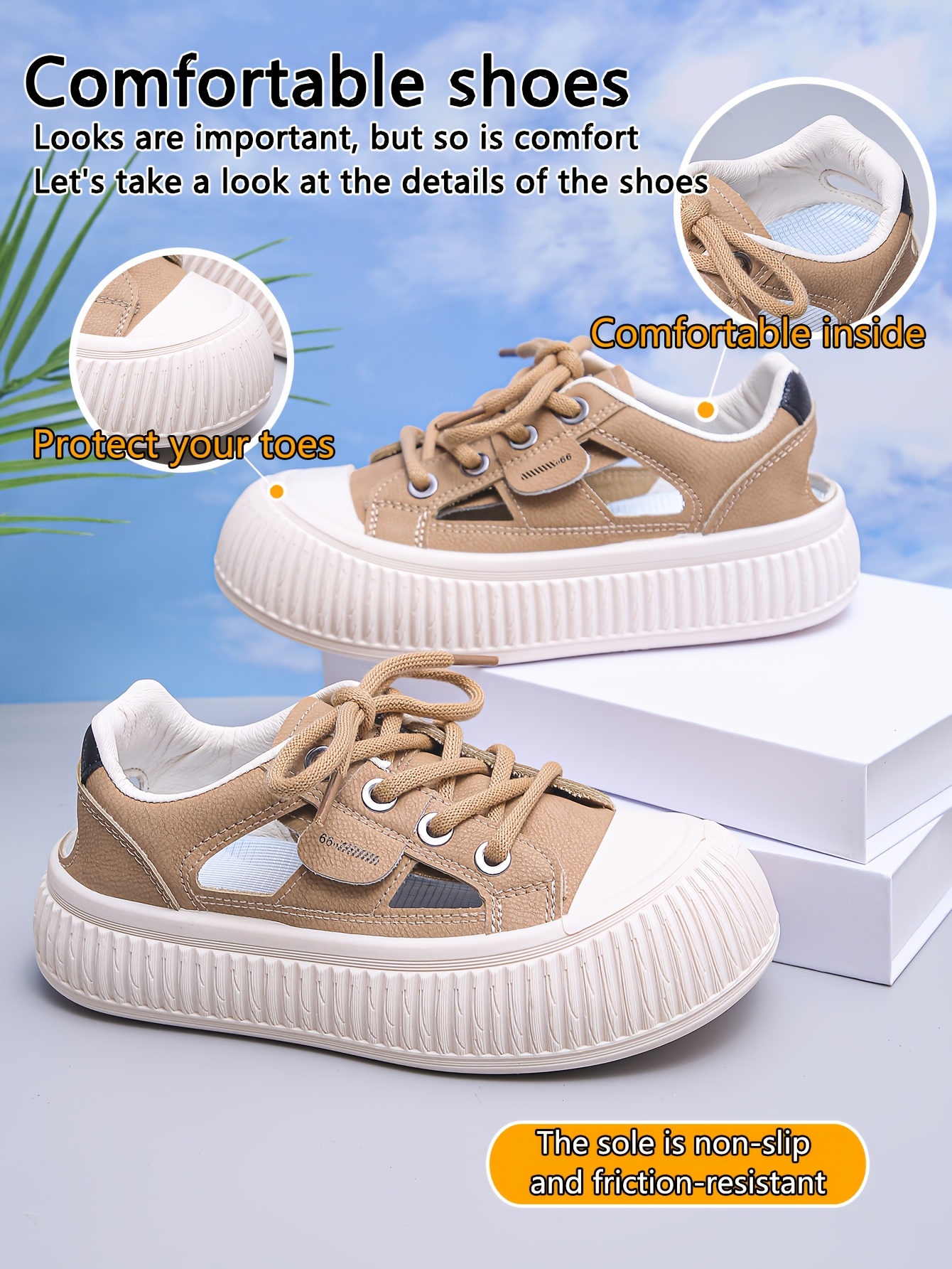 sapatos de plataforma de malha para mulheres - Temu Brazil, image size:800x1066