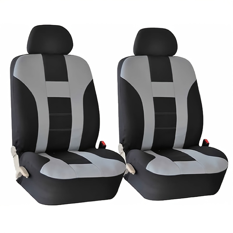 TEMU Nuevas Fundas de Asiento para Coche a , 2 Fundas para los Asientos Delanteros, Protección Total, Fáciles de Instalar, Adecuadas para Todas ,