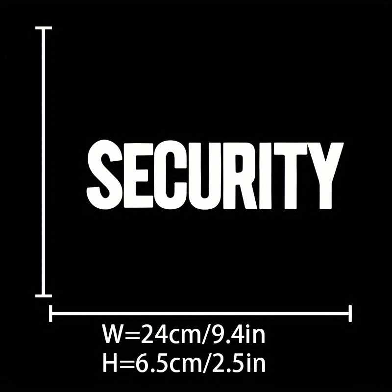 TEMU Pegatina de Transferencia en Caliente para Sobres de Seguridad - Lavable, Bordado DIY para Camisetas, Jeans, Mochilas - Parche de Poliéster a