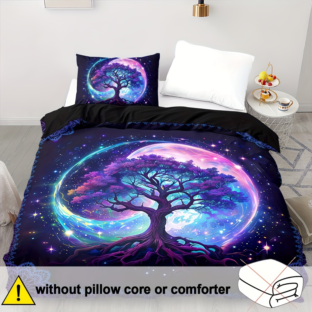 TEMU 2/3 Duvet Cover Sets, Soft And Comfortable, Tree Of Life Duvet Cover, Tree Of Life Bedding Queen Size, Gothic Bedding Queen Size, Queen Size
