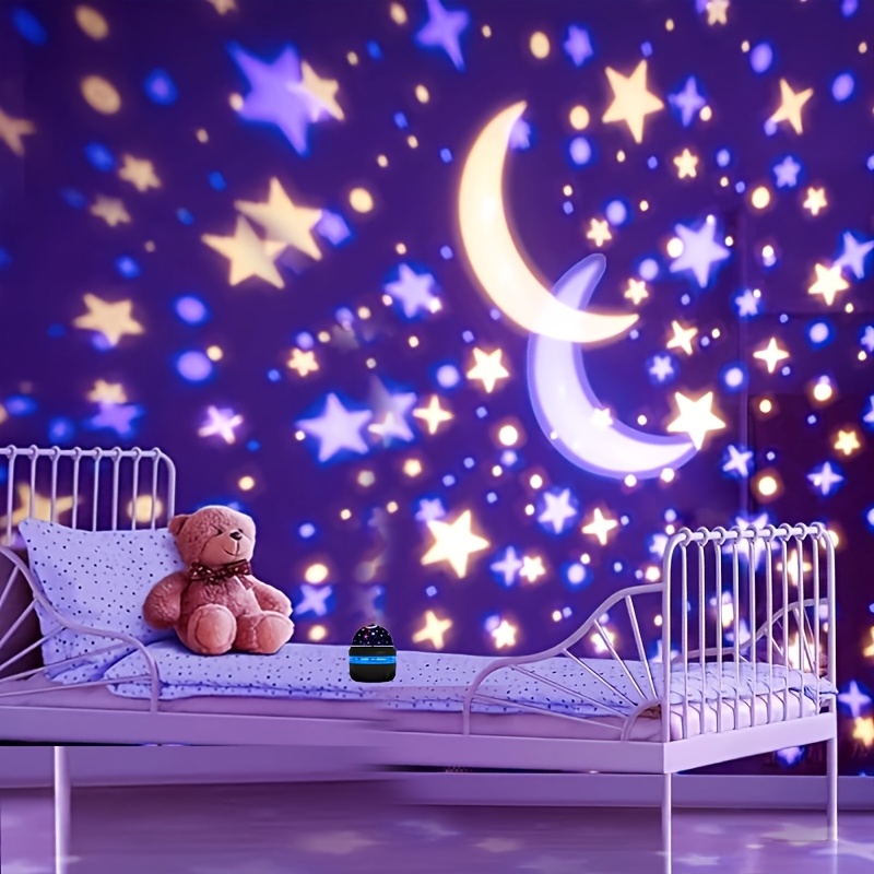 USB Night Light Projector, Atmosphere Light for Indoor Bedside, Bedroom, Birthday Gift, Christmas Holiday Light, Full Starry Sky Projection Light