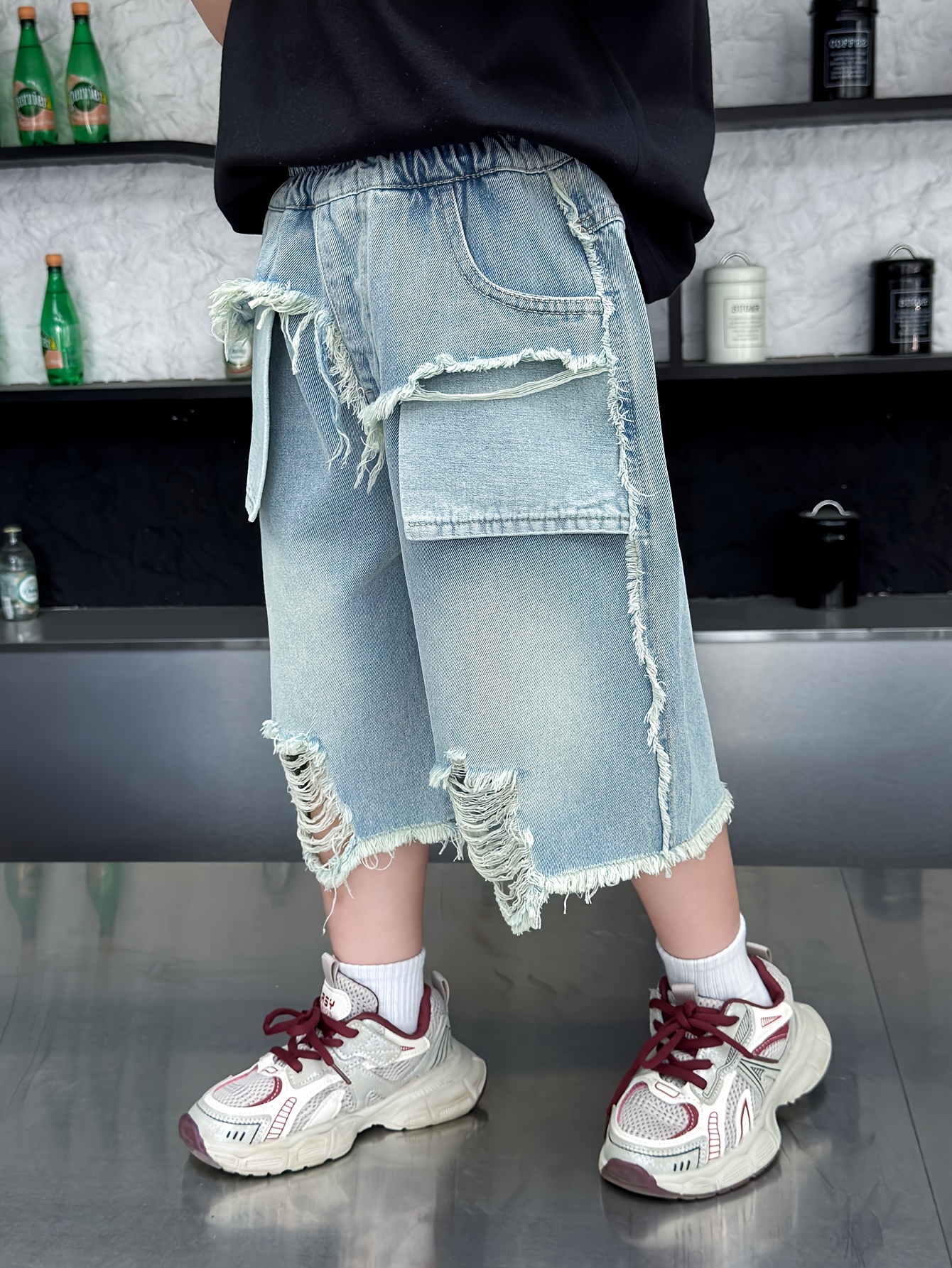 【2plan】Rizzle non-fade Bermuda denim pants Rizzle non-fade Bermuda denim pants - 2PLAN | 60% - Asian