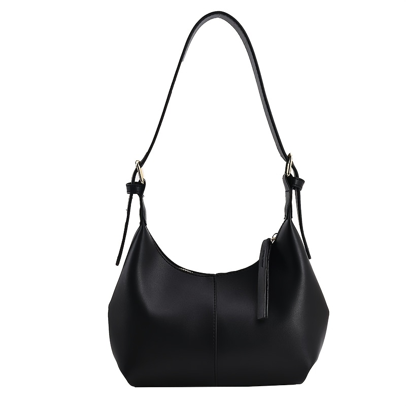 TEMU Women's Shoulder Bag, Minimalist Commuter Shoulder Bag | Color- Wide Strap With Adjustable Wearing Styles And Three-dimensional Shape. Ideal For