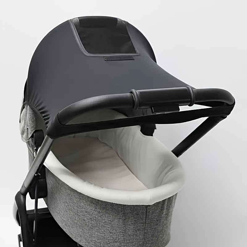 TEMU Parasole universale per passeggino con finestre a rete - Copertura parasole regolabile con protezione UV - Accessorio per passeggino, per i