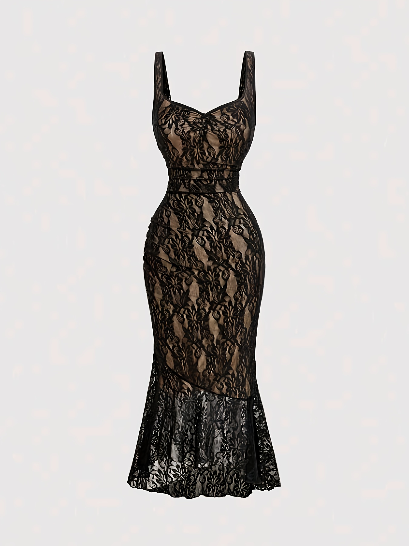 plus size mermaid dress sold on Temu United States