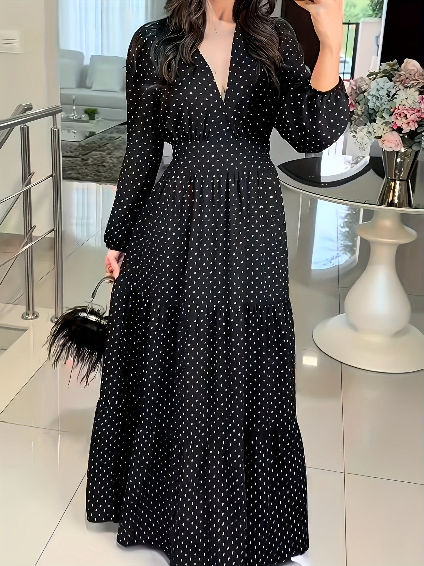 chinese dress ladies Amazon.com: PRETTYGARDEN Womens Spring Dresses 2026 Long Sleeve Square Neck  Knit Midi Beach Vacation Clothes Slit Bodycon Long Dress(Black,Small) :  Clothing, Shoes & Jewelry main image 0