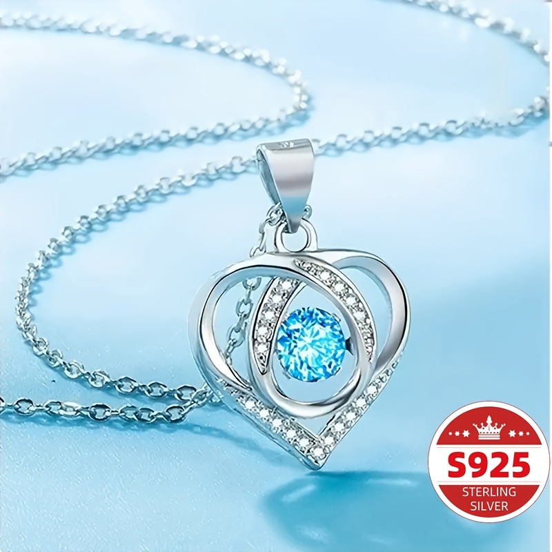 Jewlpire Infinity Heart Necklace for Women with 925 Sterling