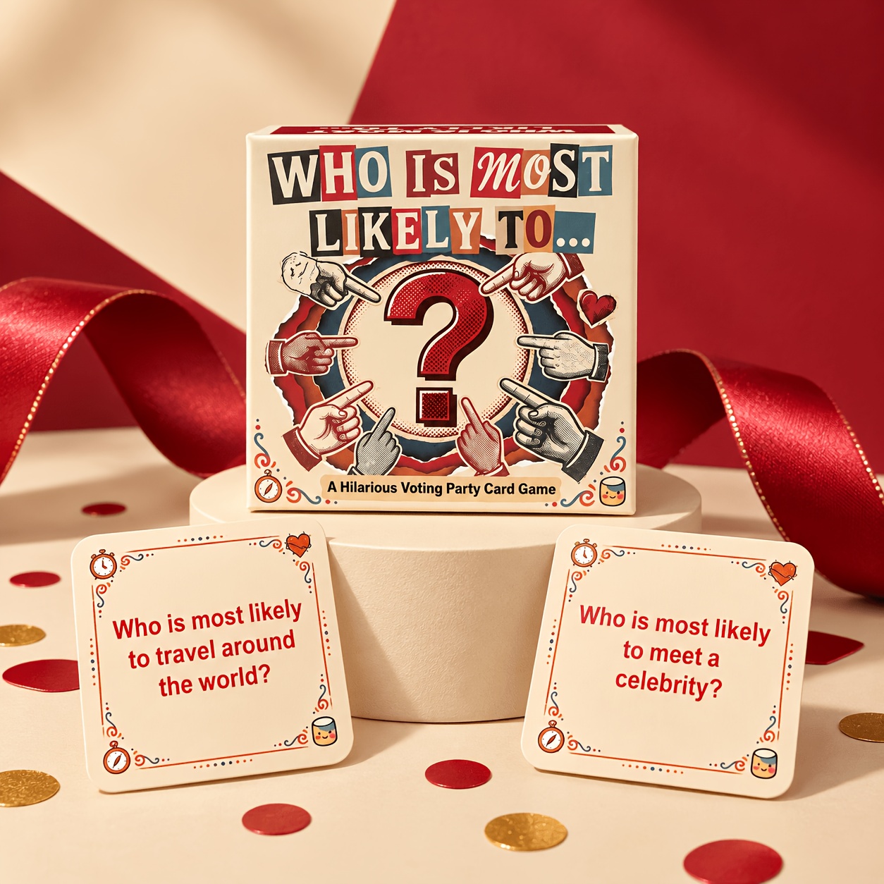 TEMU Who's Most Game Suitable For Parties & - Hilarious Card Tabletop Game With Paper Cards For &, Social Icebreaker Suitable For Friend Gatherings,