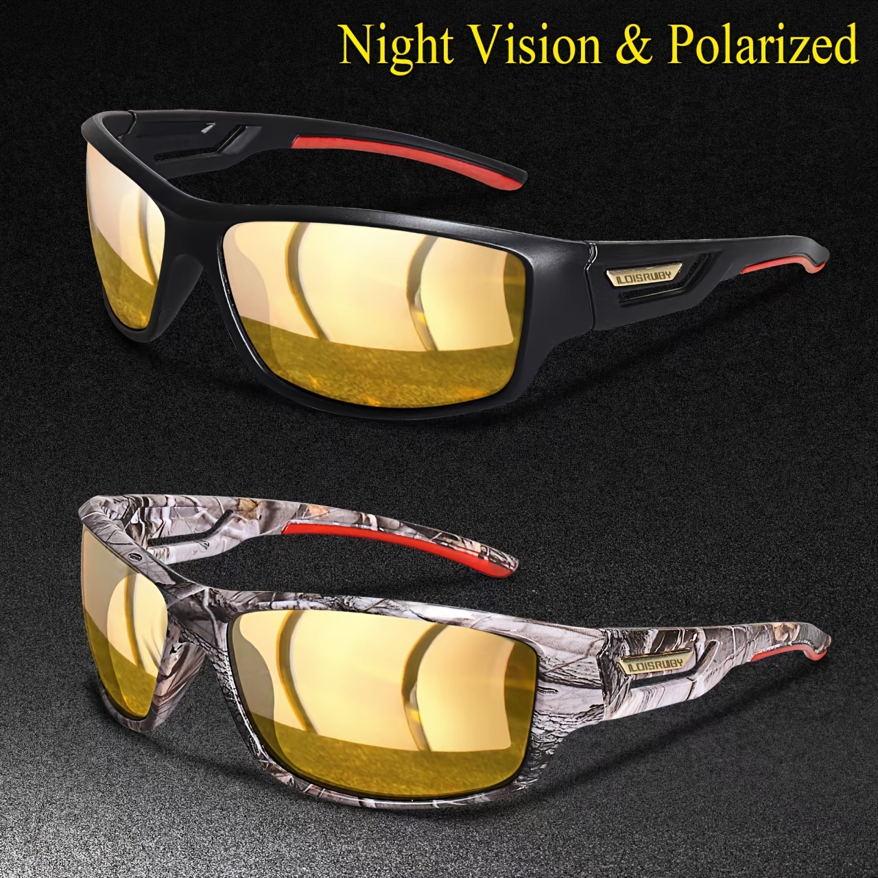 1pc Mens Polarized Sunglasses Day And Night Dual Use Sunglasses Night  Vision Glasses Outdoor Driving Fishing Glasses - Jewelry & Accessories -  Temu