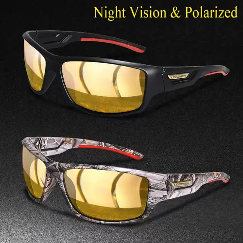 1 pair 2 pairs polarized night vision cycling driving sunglasses for men women fishing running glasses male female windproof eyewear
