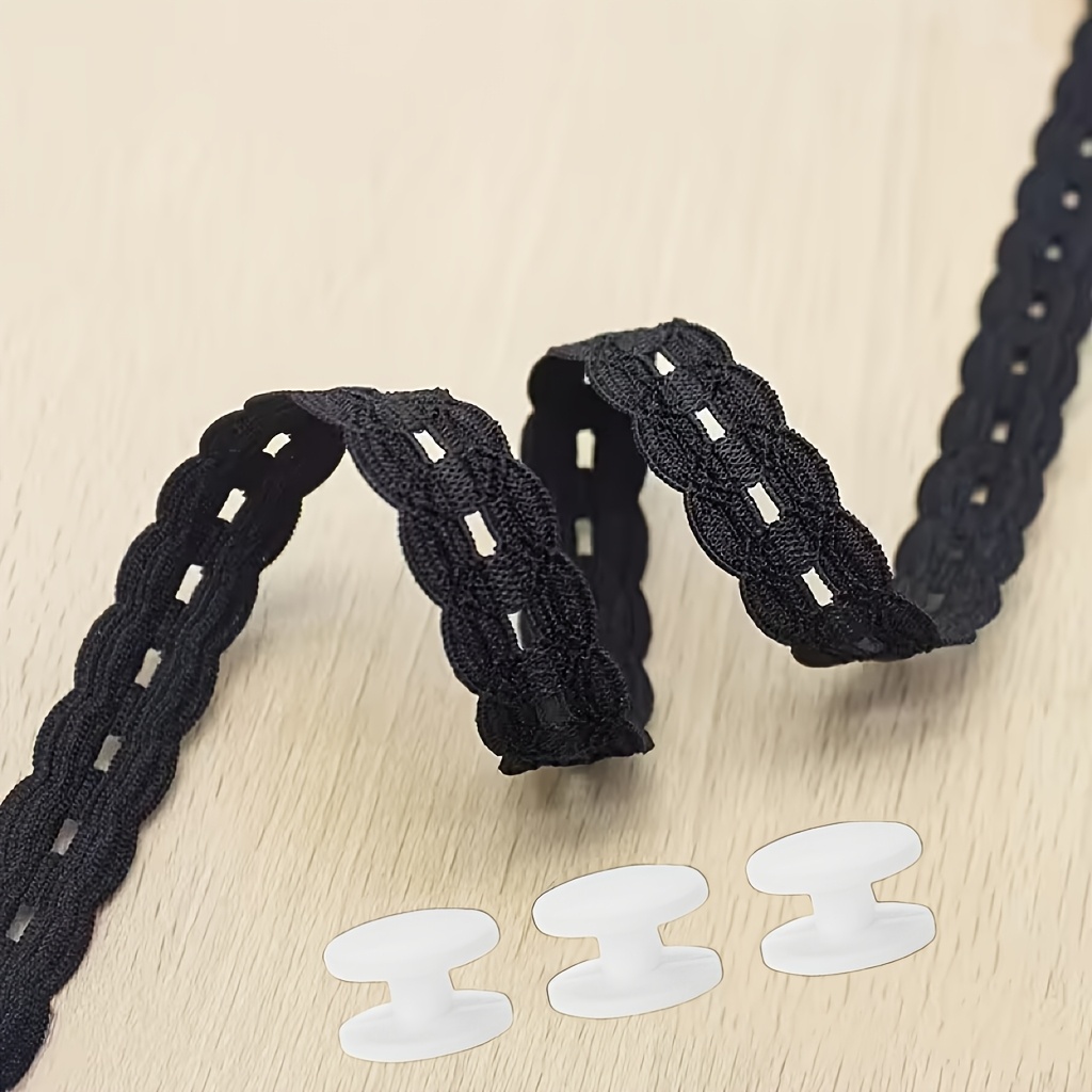 TEMU Ourlet à dentelle et ceinture ceinturante pour t-shirts, robes, chemisiers - Prolongateur de bouton invisible pour raccourcir les vêtements,